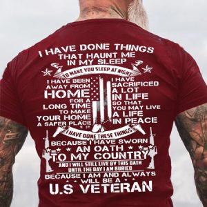 Mens I Have Done Things That Haunt Me In My Sleep I Have Done These Things Because Cotton Casual Short Sleeve T-Shirt, T-shirts, Lilicloth.com