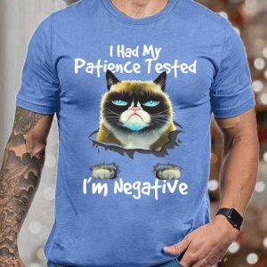Men I Had My Patience Tested IвЂ™m Negative Crew Neck Casual Fit T-Shirt, T-shirts, Lilicloth.com