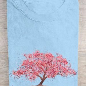 Casual Tree Cotton T-Shirt, T-shirts, Lilicloth.com