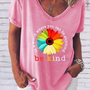 You Can Be Anything Be Kind Tee, T-shirts, Lilicloth.com