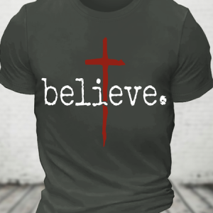 Believe Cotton T-Shirt, T-shirts, Lilicloth.com