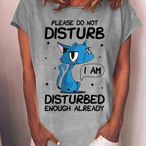 Lilicloth X Manikvskhan Please Do Not Disturb I Am Disturbed Enough Already Womens T-Shirt, T-shirts, Lilicloth.com