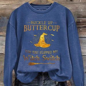 Women's Crew Neck Text Letters Printing Vintage Spring/Fall Long Sleeve Sweatshirt, JustFashionNow Sweatshirts & Hoodies, color:Blue|size:XXL,