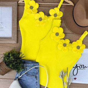 1PC Floral Pattern Beaded Knit Tank Top, women Tanks & Crop Tops, ChicMe catalog