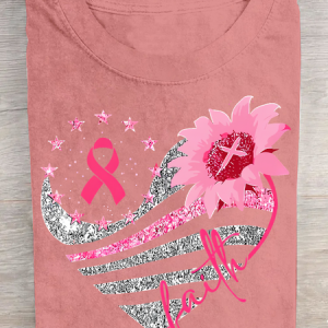 Breast Cancer Bundle In October We Wear Pink Cotton T-Shirt, T-shirts, color:Orange Pink|size:3XL, catalog Noracora shop