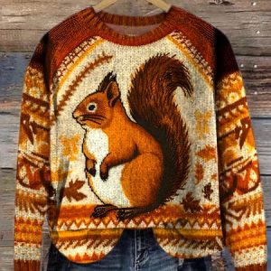 Maple Leaf Casual Sweater, Sweaters, Lilicloth.com