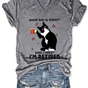What Day Is It Today? Who Cares I'm Retired Shirts&Tops, T-shirts, Lilicloth.com
