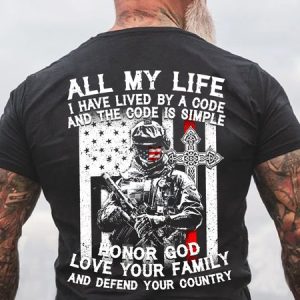 veterans or American patriot quote Cotton Short Sleeve Casual Short Sleeve T-Shirt, T-shirts, Lilicloth.com
