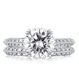 Bridal sets rings - Double Prong Round Cut Bridal Set, Italo jewelry - Online Catalog