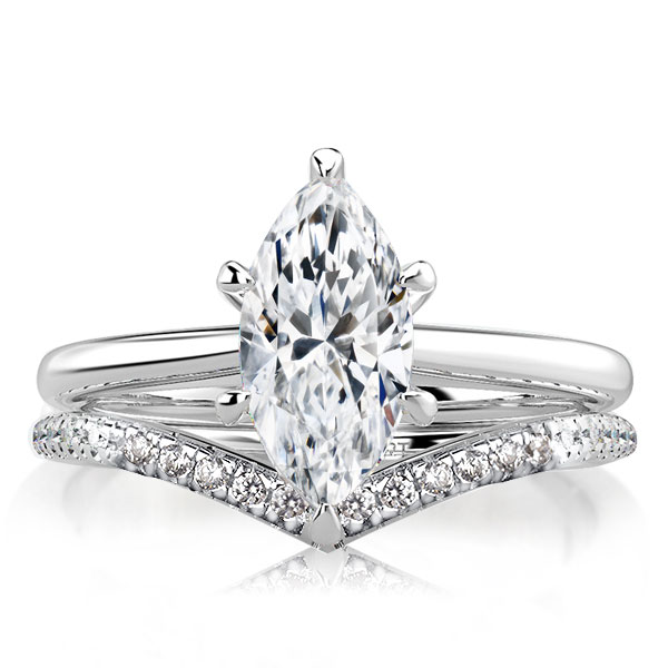 Bridal sets rings - Classic Marquise Cut Bridal Set, Italo jewelry - Online Catalog