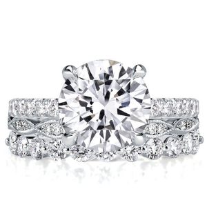 3pc wedding sets - Classic White Sapphire Round Cut 3PC Wedding Set, Italo jewelry - Online Catalog