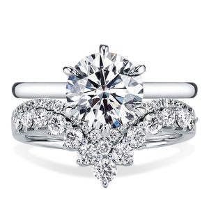 Bridal sets rings - Italo Solitaire Round Cut Engagement Rings Sets Bridal Set, Italo jewelry - Online Catalog