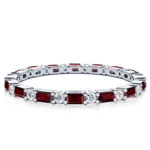 eternity band - Italo Eternity Wedding Band For Women Garnet Ring Affordable, Italo jewelry - Online Catalog