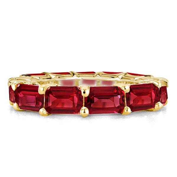 Eternity band - East West Created Garnet Emerald Eternity Wedding Band, Apparel & Accessories, Italo jewelry - Online Catalog