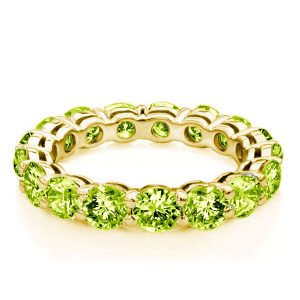 Eternity band - Eternity Round Cut Created Peridot Wedding Band, Apparel & Accessories, Italo jewelry - Online Catalog