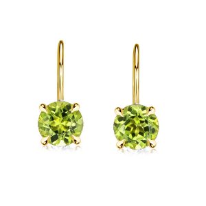 Earrings - Sterling Silver Drop Earrings For Women Peridot Earrings, Apparel & Accessories, Italo jewelry - Online Catalog