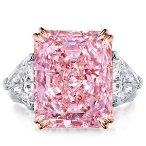 Three stone rings - Italo Pink Ring Three Stone Engagement Ring Affordable, Three stone rings, Italo jewelry - Online Catalog