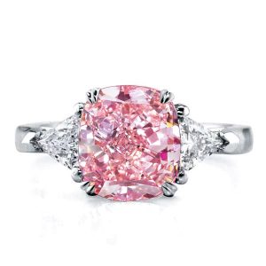 Three stone rings - Italo Pink Ring Cushion Cut 3 Stone Engagement Ring Affordable, Three stone rings, Italo jewelry - Online Catalog