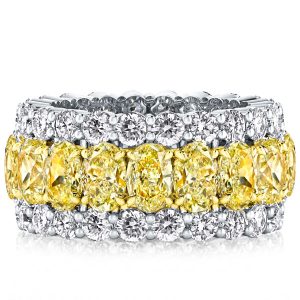 Eternity band - Italo Eternity Wedding Band Yellow Sapphire Anniversary Band, Apparel & Accessories, Italo jewelry - Online Catalog