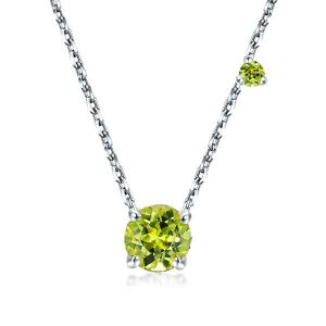 necklaces - Italo Peridot Round Pendant Necklace For Women, Italo jewelry - Online Catalog