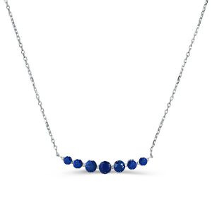 necklaces - Italo Dainty Blue Round Cut Pendant Necklace For Women, Italo jewelry - Online Catalog