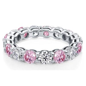 Eternity band - Italo Pink Wedding Band For Women Classic Pink Band Ring, Apparel & Accessories, Italo jewelry - Online Catalog