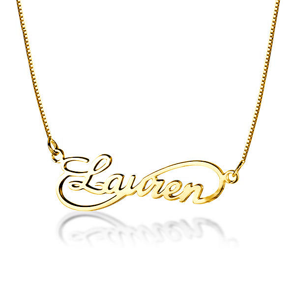 necklaces - Personalized Love Nameplate Infinity Necklace For Women, Italo jewelry - Online Catalog
