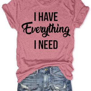 Womens I Am Everything Grandma& Grandkid Matching Casual T-Shirt, T-shirts, Lilicloth.com