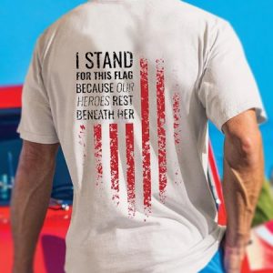 I Stand Cotton Casual Short Sleeve T-shirt, T-shirts, Lilicloth.com