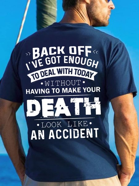 Back Off I've Got Enough To Deal With Today Shirt, Sarcasm Shirt Short Sleeve Tshirts, T-shirts, Lilicloth.com