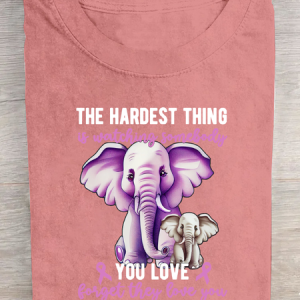 Alzheimer's Disease Cotton T-Shirt, T-shirts, Lilicloth.com