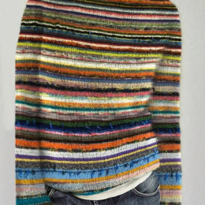 Crew Neck Loose Knitted Casual Sweater, Sweaters, Lilicloth.com