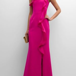Women's Sleeveless Summer Plain Ruched Dress Cold Shoulder Cocktail Going Out Urban Maxi A-Line Red, JustFashionNow Dresses, color:Red|size:3XL,