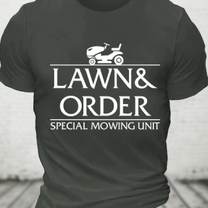Lawn And Order Cotton T-Shirt, T-shirts, Lilicloth.com