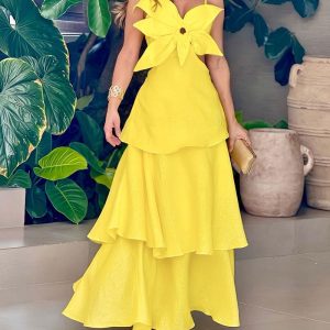 Floral Pattern Hollow Out Cami Maxi Dress, women Maxi Dresses, ChicMe catalog