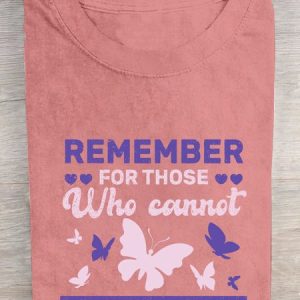 REMEMBER ❤ FOR THOSE Who cannot END ALZHEIMER'S  Cotton T-shirt, T-shirts, Lilicloth.com