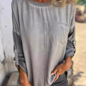 Women's Crew Neck Plain Casual Spring/Fall Long Sleeve Sweatshirt, JustFashionNow Sweatshirts & Hoodies, color:Gray|size:XL,