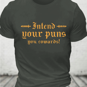 Intend Your Puns You Cotton T-Shirt, T-shirts, Lilicloth.com