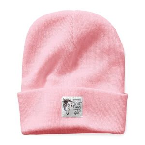 The Therapy A Horse Can Give Simple Dog Loose Beanie Hat, Hats, Lilicloth.com
