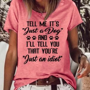 Funny Dog Lover Casual Short sleeve tops, T-shirts, Lilicloth.com