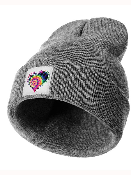 Life Is Better With A Dog Animal Graphic Beanie Hat, Hats, Lilicloth.com