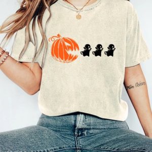 Halloween Ghost Shirt Halloween Matching Shirt Vintage Distressed Shirt, T-shirts, Lilicloth.com