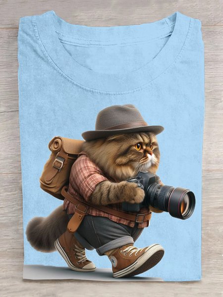 Cotton Loose Casual T-Shirt, T-shirts, Lilicloth.com