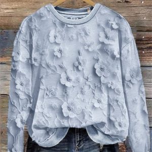 Plant flower pullover sweatshirt, Sweaters, Lilicloth.com