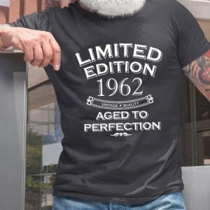 Limited Edition 1962 60th Birthday Funny Letter Print T-Shirt, T-shirts, Lilicloth.com