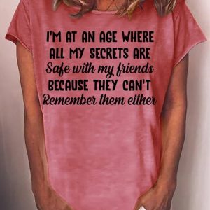 Women Text Letters Short Sleeve Tee T-shirt Crew Neck Casual Summer Top, JustFashionNow T-Shirts, color:Red|size:3XL,