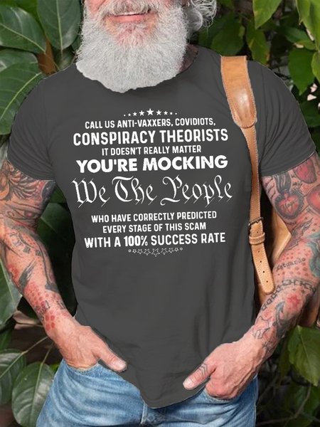 We The People Casual Short Sleeve T-Shirt, T-shirts, Lilicloth.com