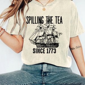Spilling The Tea Since 1773 Vintage Distressed Shirt, T-shirts, Lilicloth.com