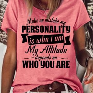Womens Make No Mistake Casual T-Shirt, T-shirts, Lilicloth.com