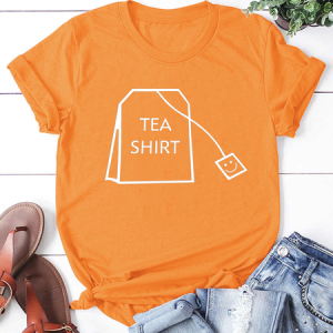 Tea Shirt Funny Print Shirts&Tops, T-shirts, Lilicloth.com